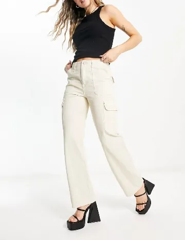 Pantaloni Signature 8, crem Crem