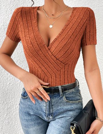 Bluza SHEIN, caramiziu