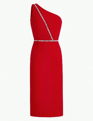 Rochie medie MOTF, rosu