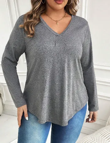 Bluza Emery Rose Curve, gri