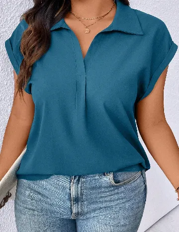 Bluza SHEIN CURVE, verde