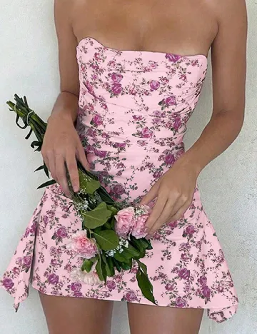 Rochie scurta SHEIN, roz Roz