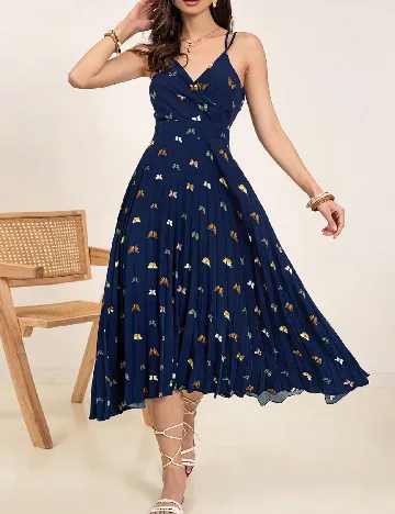 Rochie medie SHEIN, bleumarin Albastru
