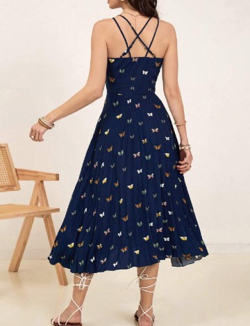 Rochie medie SHEIN, bleumarin