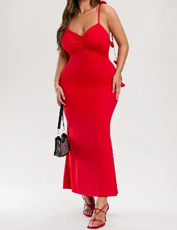 Rochie lunga SHEIN CURVE, rosu Rosu