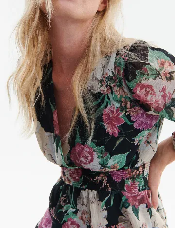 Rochie scurta Reserved, floral print Floral print