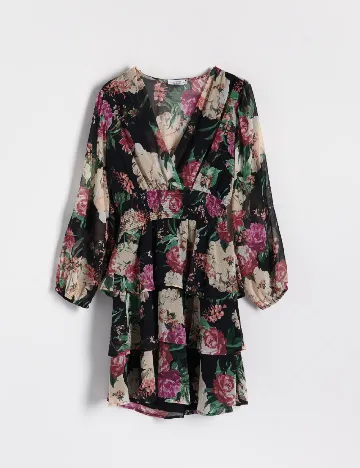 Rochie scurta Reserved, floral print Floral print