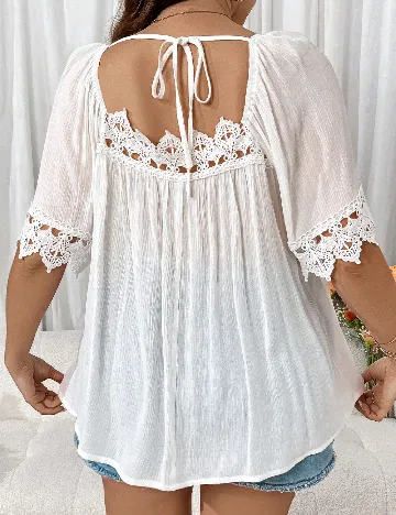 Bluza SHEIN CURVE, alb
