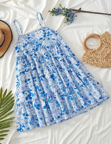 Rochie scurta SHEIN, floral print