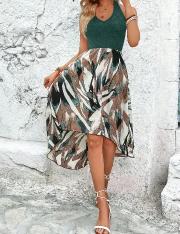 Rochie scurta SHEIN, verde Verde