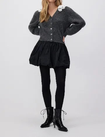 Fusta Reserved, negru Negru