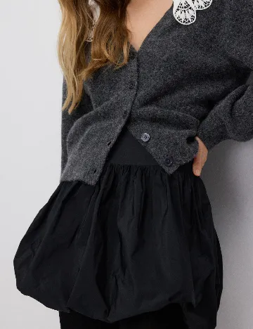 Fusta Reserved, negru Negru