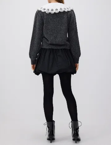 Fusta Reserved, negru Negru
