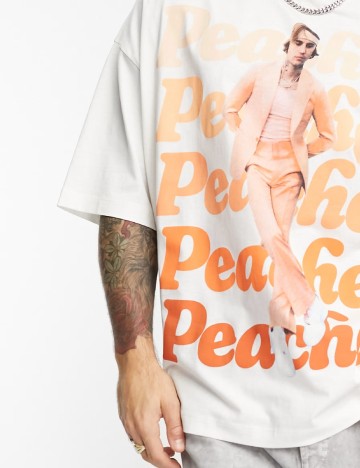 Tricou Oversize ASOS, alb