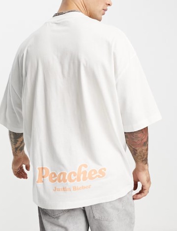 Tricou Oversize ASOS, alb
