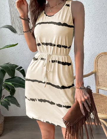 Rochie scurta SHEIN, crem Crem