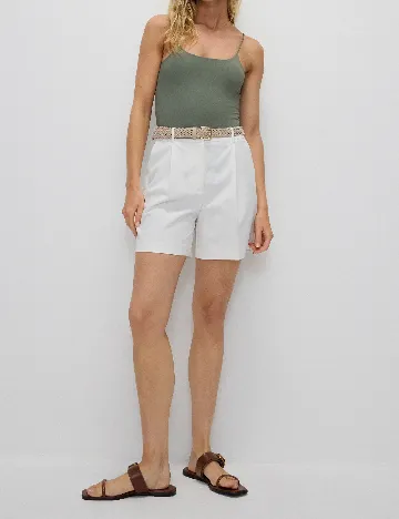 Pantaloni scurti Reserved, alb Alb
