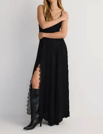 Rochie lunga Reserved, negru Negru
