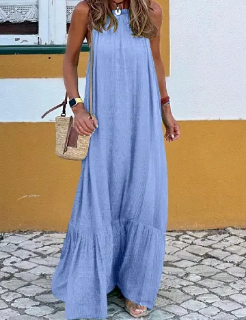 Rochie lunga SHEIN, albastru Albastru