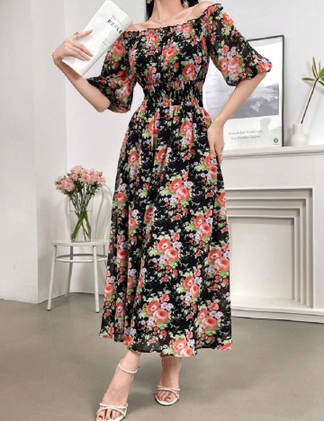 Rochie lunga SHEIN, floral print