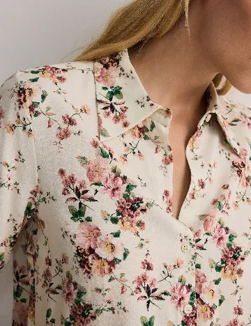 Camasa Reserved, floral print