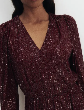 Rochie scurta Reserved, visiniu