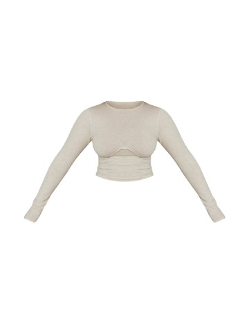 Top PRETTYLITTLETHING, crem