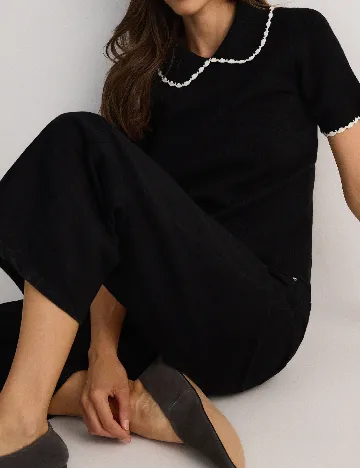 Tricou Reserved, negru