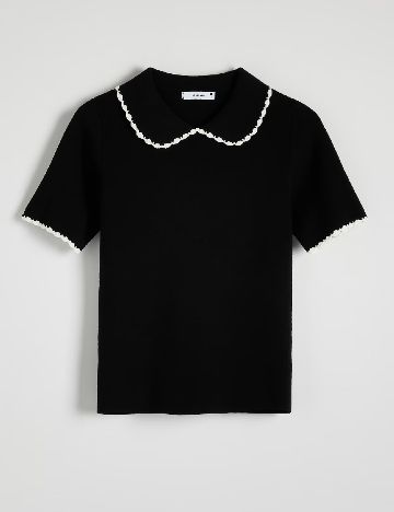 Tricou Reserved, negru
