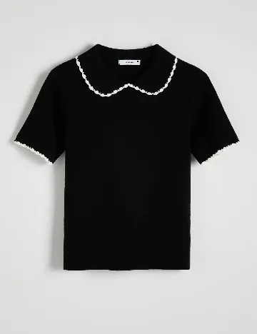 Tricou Reserved, negru