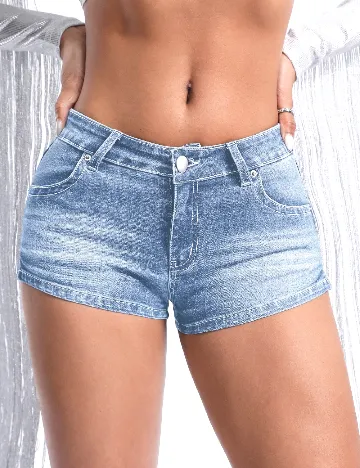 Pantaloni scurti SHEIN, albastru
