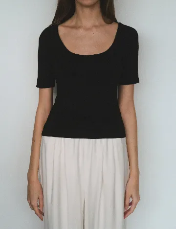 Tricou Reserved, negru