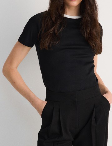 Tricou Reserved, negru