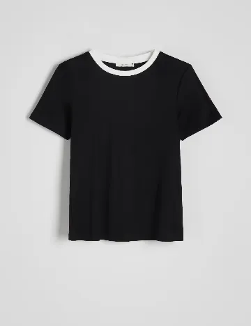 Tricou Reserved, negru
