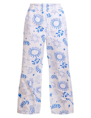Pantaloni PRETTYLITTLETHING, alb