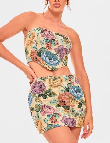 Top PRETTYLITTLETHING, floral print