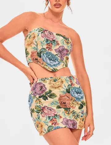 Top PRETTYLITTLETHING, floral print