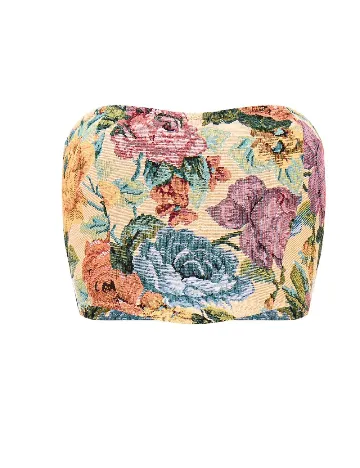 Top PRETTYLITTLETHING, floral print