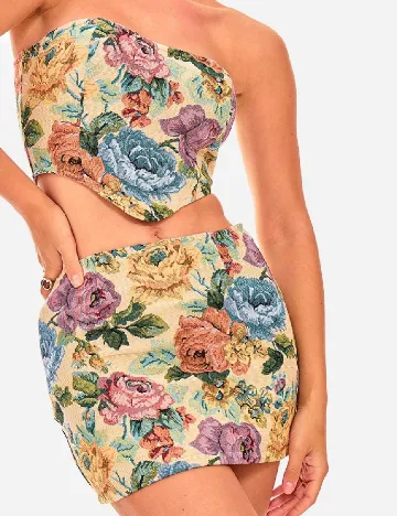 Top PRETTYLITTLETHING, floral print