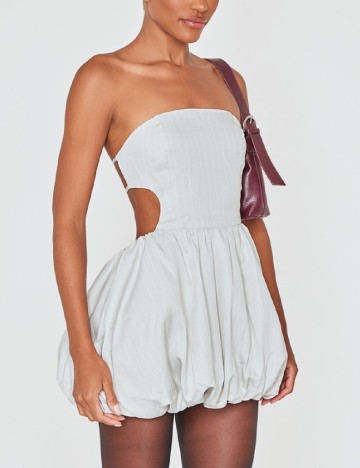 Rochie scurta PRETTYLITTLETHING, gri