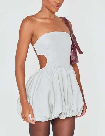Rochie scurta PRETTYLITTLETHING, gri