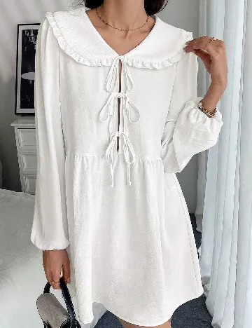 Rochie scurta SHEIN, alb Alb