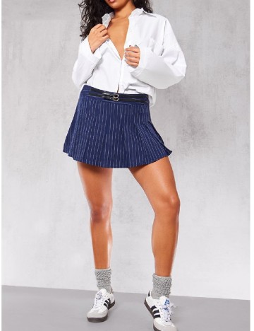 Fusta PRETTYLITTLETHING, albastru