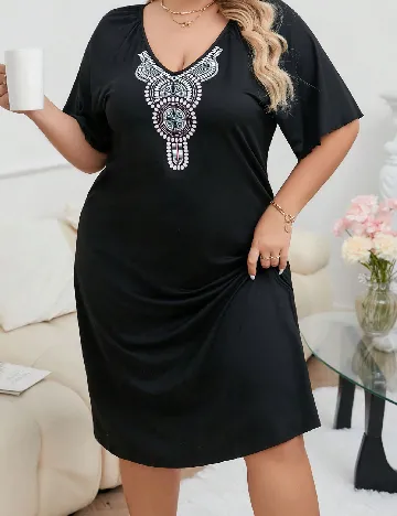 Rochie medie SHEIN CURVE, negru