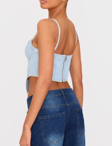Top PRETTYLITTLETHING, albastru