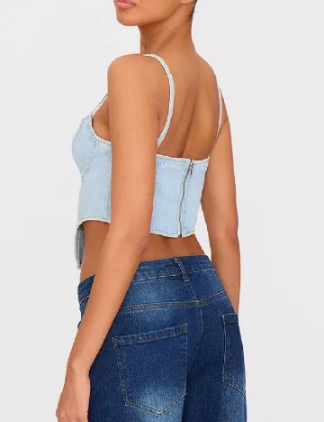 Top PRETTYLITTLETHING, albastru