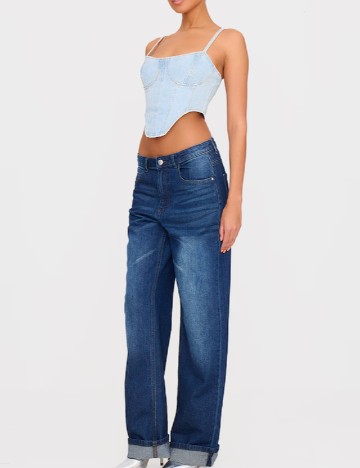 Top PRETTYLITTLETHING, albastru