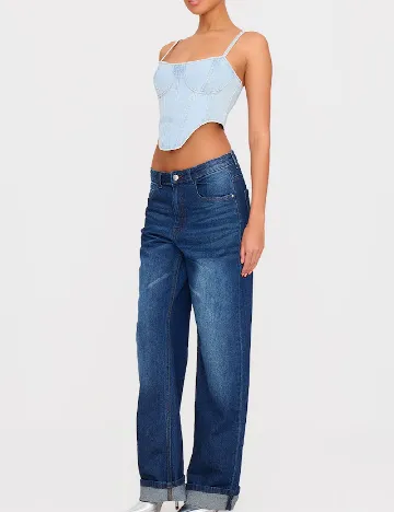 Top PRETTYLITTLETHING, albastru