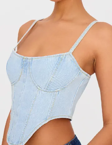 Top PRETTYLITTLETHING, albastru
