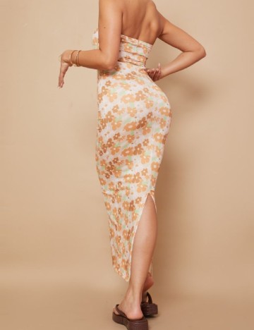 Rochie lunga PRETTYLITTLETHING, floral print